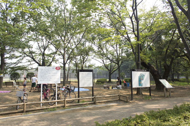 バーベキュー場全体 バーベキュー場全体