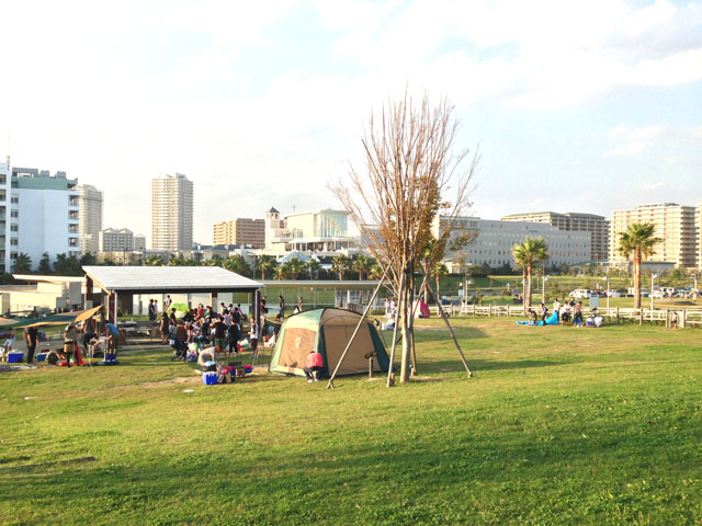 バーベキュー場の風景 バーベキュー場の風景
