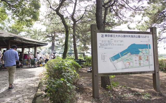 大井ふ頭中央海浜公園案内板 大井ふ頭中央海浜公園案内板