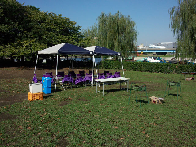 バーベキュー広場全景 バーベキュー広場全景