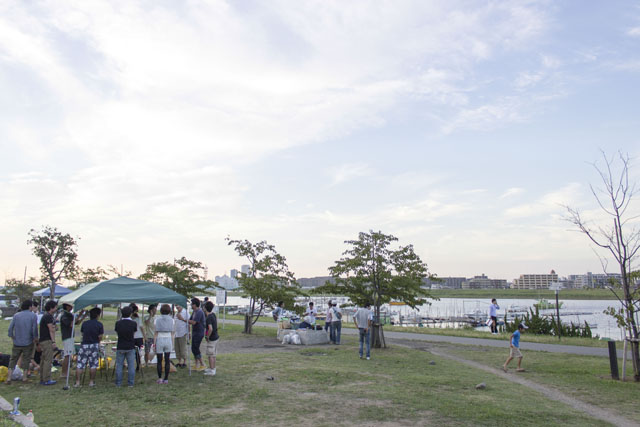 バーベキュー場の様子 バーベキュー場の様子