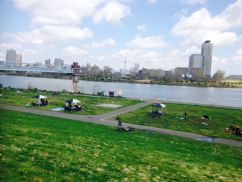 荒川土手上から 荒川土手上から